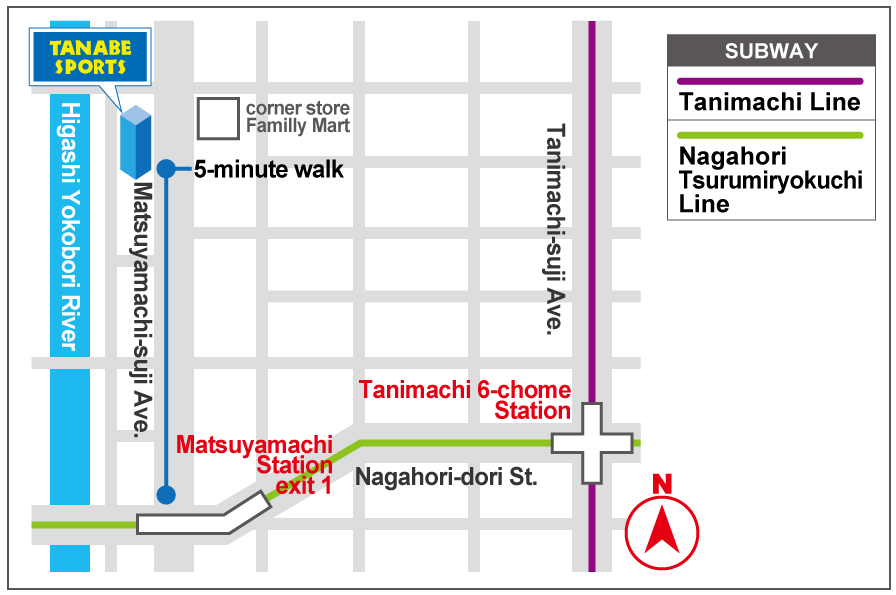 Route from Matsuyamachi Station