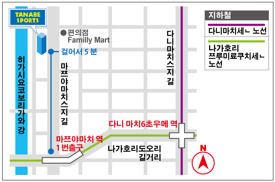 Route from Matsuyamachi Station