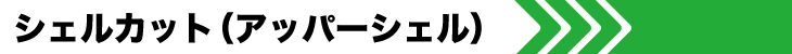 シェルカット（アッパーシェル）