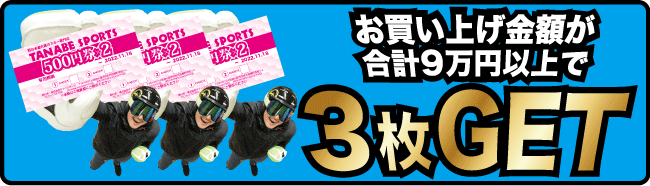 3万円以上のお買い上げで3枚プレゼント