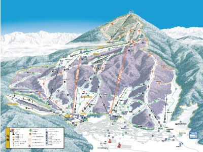 野澤温泉スキー場　ゲレンデマップ