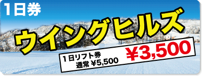 ウイングヒルズ1日券